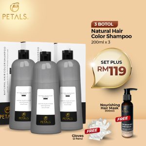 (SET PLUS) - 2 Black 1 Darkbrown botol