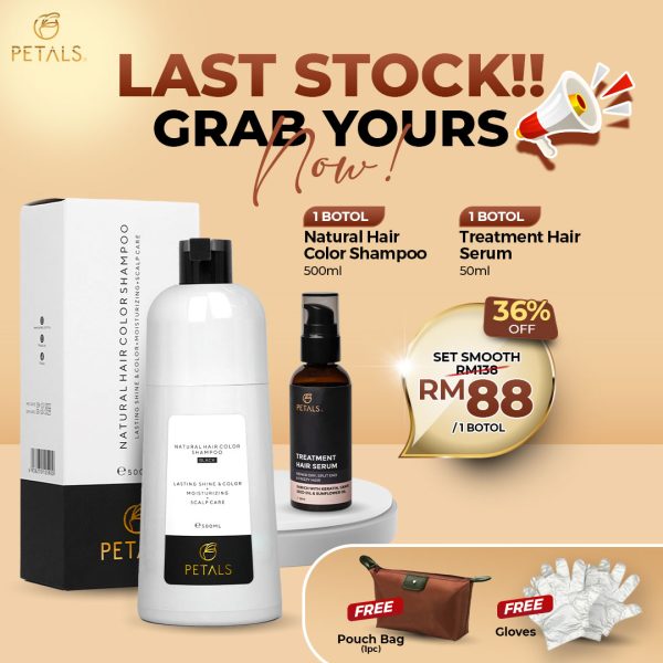 Set Smooth ( Shampoo Uban 1x Darkbrown + 1x Hair Serum)