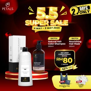 (5.5 SUPER SALE) Set Deep Conditioning Black ( Shampoo Uban + Hair Mask)