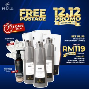 (12.12 SALE) Set Plus - 1 Coco Black 1 Darkbrown 1 Burgandy botol