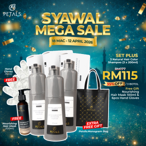 (SYAWAL MEGA SALE) Set Plus - 1 Coco Black 1 Darkbrown 1 Burgandy botol