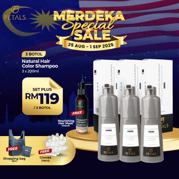 (MERDEKA SALE) Set Plus - 1 Coco Black 1 Darkbrown 1 Burgandy Botol