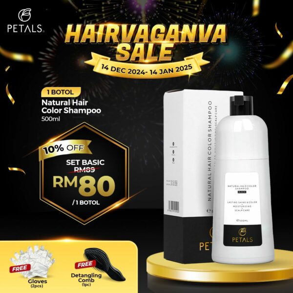 (HAIRVAGANZA SALE) Set Basic - Black 1 botol