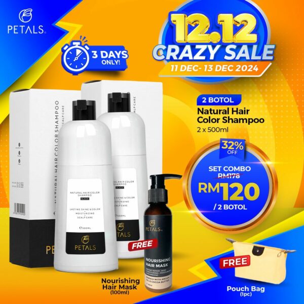 (12.12 CRAZY SALE) Set Combo - 1 Black Botol + 1 Darkbrown Botol